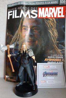 MARVEL MOVIE Collection #106 Thor Figurine (Avengers: Endgame) Eaglemoss englis Magaz