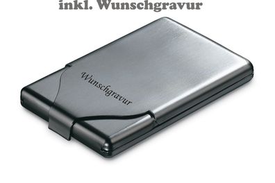 Philippi Visitenkarten Etui Visitenkartenetui silber Kreditkartenetui Mappe 