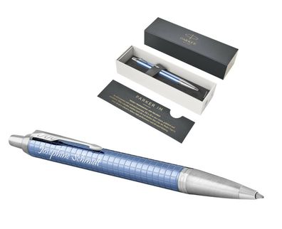 PARKER Kugelschreiber IM Premium BLUE Laser Gravur graviert