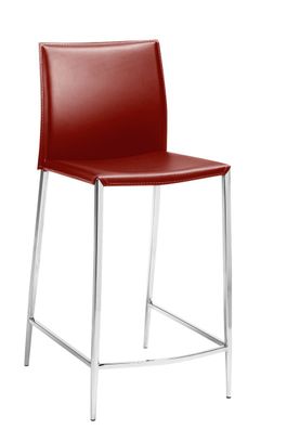 Tresenhocker Wien Stuhl 4-Fuß Rot
