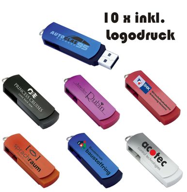 10 x 4GB USB Stick mit Ihrem Logo | Druck | Werbung Reflects ARAUCA