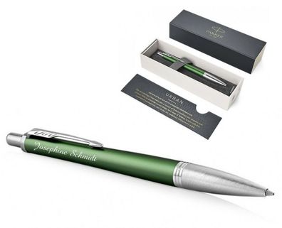 PARKER Kugelschreiber URBAN Premium GREEN Laser Gravur graviert