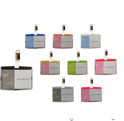 10 x Ausweishülle mit Clip Kartenhalter Ausweishalter aus Hartplastik