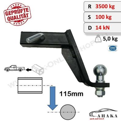 AHK USA-Fahrzeuge Adapter tiefgezogen ISO 50 Infiniti QX56 II 2010-