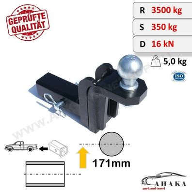 AHK Adapter Receiver 51x51mm Einschub US Fahrzeuge + 171mm Chrysler 300 C II 11-