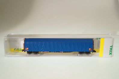 Spur N: Minitrix 15271-01 Schiebeplanenwagen Rils DB, neu
