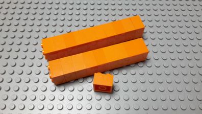 Lego 20 Basic Steine 2x2 hoch Orange 3003 Legos haben Kratzer