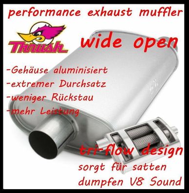 2,5" SPORT Auspufftopf " wide open " (super dumpfer V8 Sound)