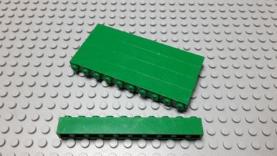 Lego 5 Basic Steine 1x10 hoch Grün 6111 Legos haben Kratzer
