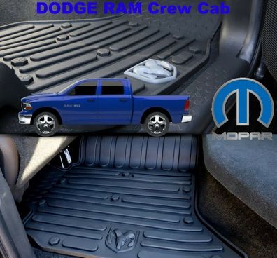 MOPAR Heavy Duty Premium 3er Set Fußmatten Dodge Ram 1500 Bj:09-18 Crew Cab