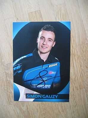 Tischtennis Bundesliga Ochsenhausen Simon Gauzy - handsigniertes Autogramm!!!