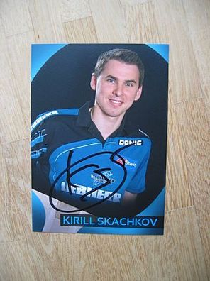 Tischtennis Bundesliga Ochsenhausen Kirill Skachkov - handsigniertes Autogramm!!!