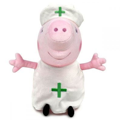 Peppa Pig Nurse Krankenschwester ca 27cm Plüsch Füllung 100% recycelte Fasern