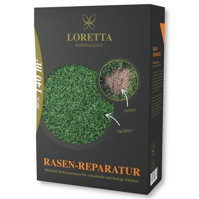 Loretta Rasenreparatur Premium 2,2 kg Rasensamen Nachsaat Grassamen Profirasen
