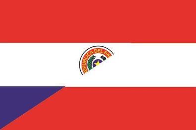 Fahne Flagge Paraguay-Österreich Premiumqualität