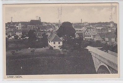 64806 Ak Dinkelsbühl Totalansicht mit Brücke 1931