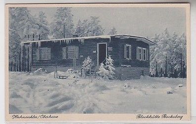 64925 Ak Hahnenklee Oberharz Blockhütte Bocksberg um 1930