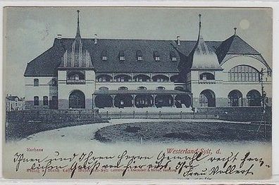 64810 Mondscheinkarte Westerland Sylt Kurhaus 1905
