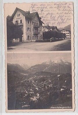 64931 Foto Ak Berchtesgaden Totalansicht und Etablissement Schwabenwirth 1934