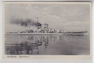 44653 Ak Deutsches Schlachtschiff "Gneisenau" 1940