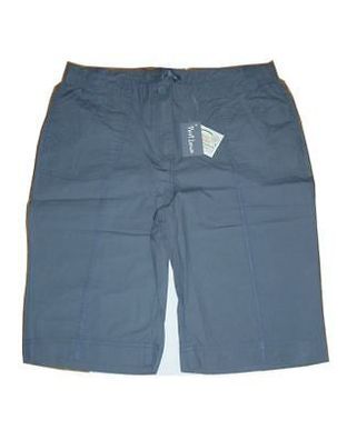 Damen Bermuda kurze Hose Shorts taubenblau seitlicher Gummizug Gr. M 40/42 NEU!