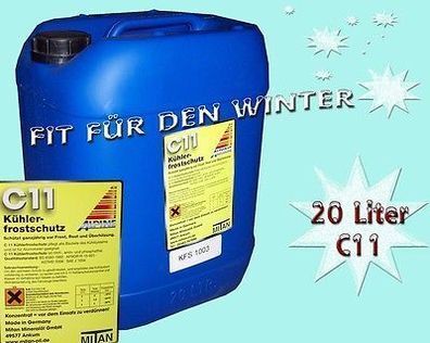 Kühlerfrostschutz Glysantin C11 Konzentrat 20 Liter 20l ALPINE Kanister max -36°