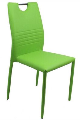 4 x Stapelstuhl Kunstleder grün Esszimmerstühle Besucherstühle Küchenstühle NEU