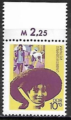 DDR postfrisch Michel-Nummer 1736 Oberrandstück