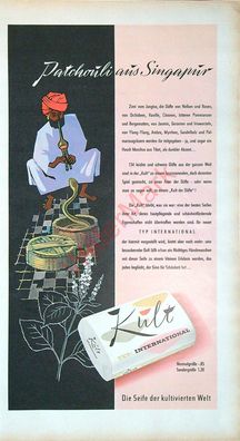 Originale alte Reklame Werbung Kult Seife v. 1961