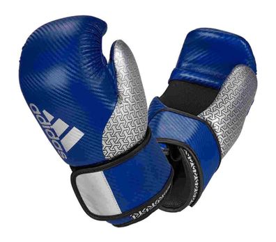 adidas Pro Point Fighter 300 Kickboxhandschuhe blau|silber