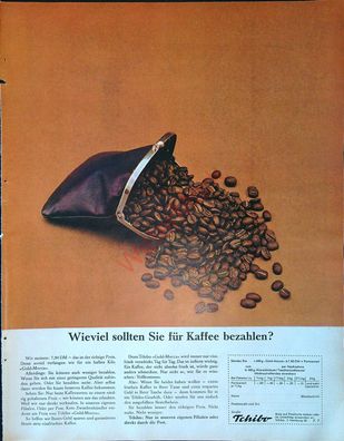 Originale alte Reklame Werbung Tchibo Kaffee v. 1963 (4)
