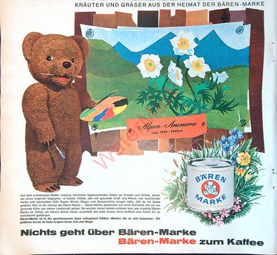 Originale alte Reklame Werbung Dosenmilch Büchsenmilch Bärenmarke v. 1963 (7)