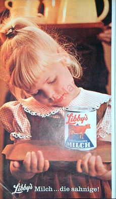Originale alte Reklame Werbung Dosenmilch Büchsenmilch Libbys v. 1963 (10)