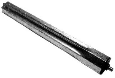 TeleskopstückS 60 länge 500 mm mit eingepreßter Kunststoffbuchse mit 12 mm Stahlzapf