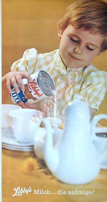 Originale alte Reklame Werbung Dosenmilch Büchsenmilch Libbys v. 1963 (15)