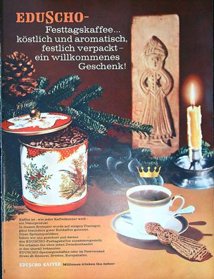 Originale alte Reklame Werbung Eduscho Kaffee v. 1963 (17)