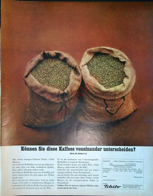 Originale alte Reklame Werbung Tchibo Kaffee v. 1963 (26)
