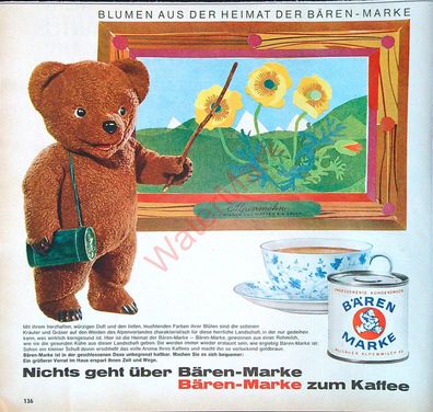 Originale alte Reklame Werbung Dosenmilch Büchsenmilch Bärenmarke v. 1963 (30)