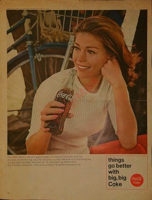 Originale alte Reklame Werbung Coca Cola v. 1969 (33)