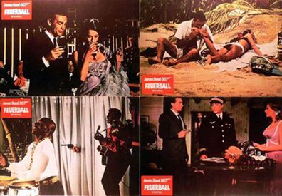 James Bond 007 - Feuerball - 8 Aushangfotos/ Lobbycards-G1/156