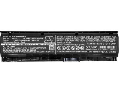 Ersatzakku - CS-HPW170NB - HP 849571-221 / HSTNN-DB7K - 11,1 Volt 4400mAh Li-Ion