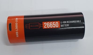 Ersatzakku - NRB-L5000-USB - 3,7 Volt 5000mAh Li-Ion - inkl. Schutzbeschaltung, ...