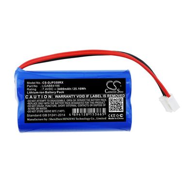 Ersatzakku - CS-DJP358RX - DJI GL358WB / LGABB4186 - 7,4 Volt 3400mAh Li-ion