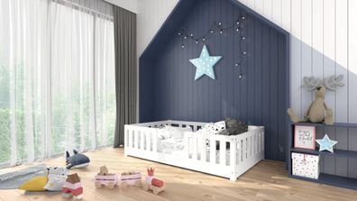 Kinderbett Classic mit Rausfallschutz Kinderzimmer Jugendbett Bett Bett Lattenrost
