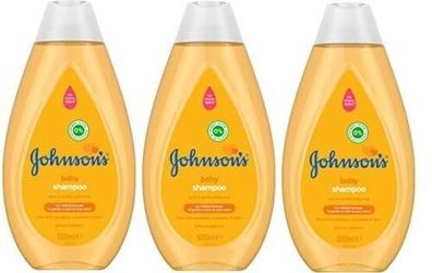 Johnsons & Johnson baby shampoo 3 x 500ml no more tears