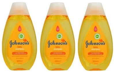 Johnsons & Johnson baby shampoo 3 x 300ml no more tears