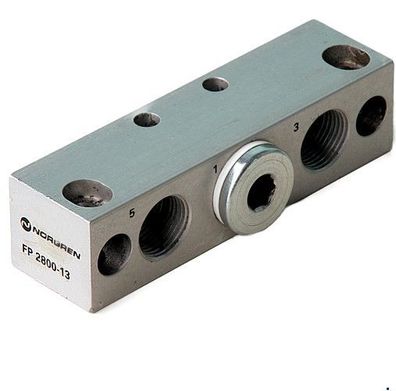 Ventil Adapter Verteiler Platte Pneumatik, Norgren, Typ: FP 2800-13, 1St