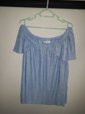 Bodyflirt Shirt, blau, Gr. 36/38