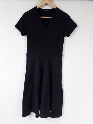 Bodyflirt Kleid im Materialmix, schwarz, Gr. 36