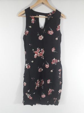 Rainbow Leichtes Mini-Kleid mit Rückenausschnitt und Blumenmuster, Gr. 34
